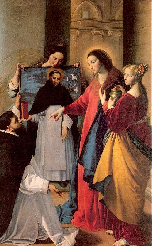 Maino, Juan Bautista del The Virgin Appears to a Dominican Monk in Seriano Sweden oil painting art